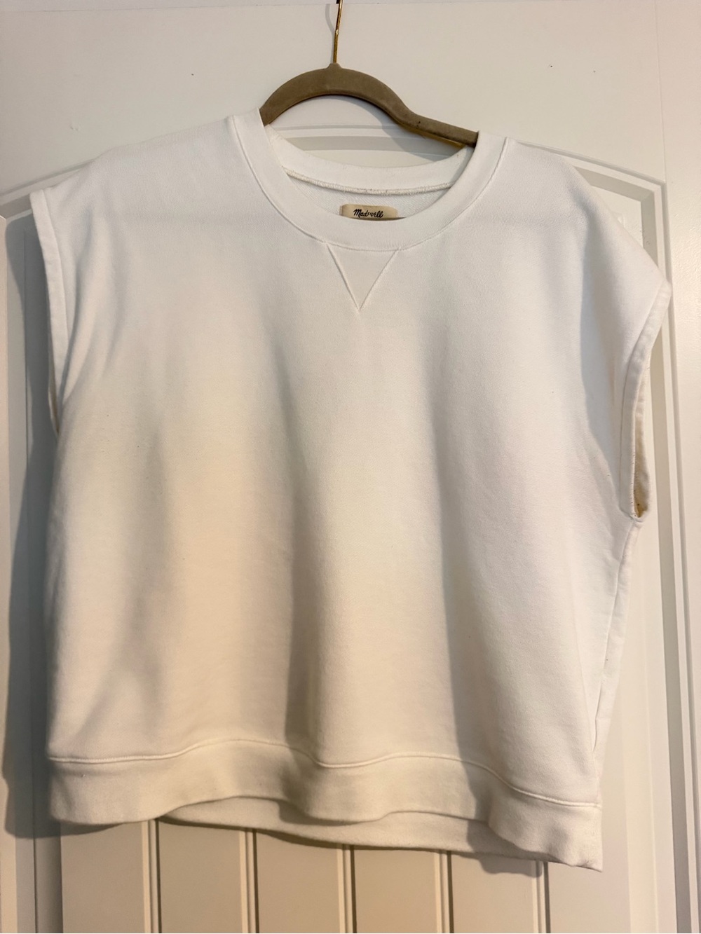 (Re)sourced Cotton Short-Sleeve Relaxed Sweatshirt